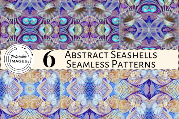 Abstract Seashells Seamless Patterns: A Creative Resource for Designers and Entrepreneurs