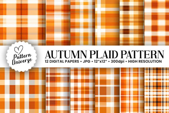 Autumn Plaid Seamless Patterns for Creative Projects