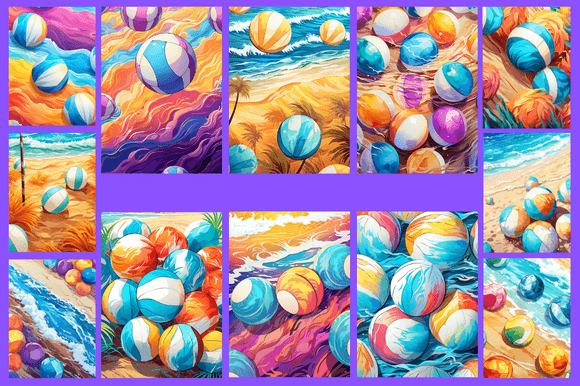 Beach Volleyball Patterns: A Creative Resource for Design Enthusiasts