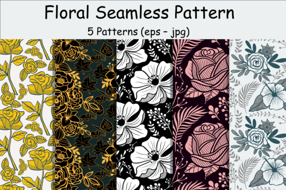 Big Blossom Flowers Seamless Patterns: A Creative Resource for Designers and Makers