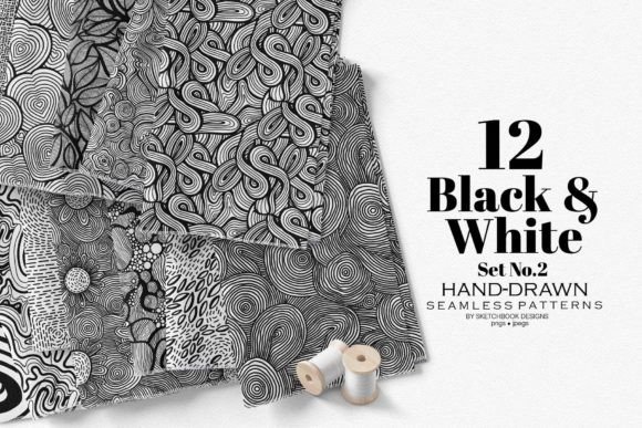 Black and White Seamless Patterns No. 2 – A Versatile Tool for Creative Expression