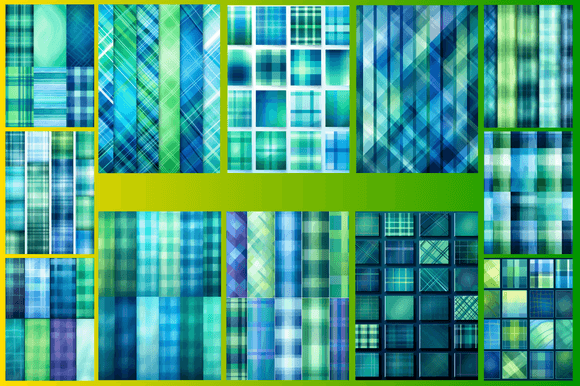 Blue and Green Plaid Patterns: A Versatile Design for Creative Expression