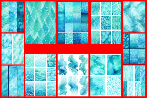 Cyan Azure Patterns: A Versatile Resource for Creative Projects