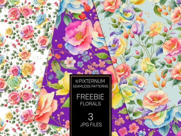 Freebie Floral Seamless Patterns