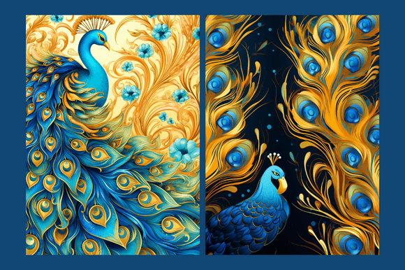 Golden Peacock Patterns: A Creative Resource for Design Enthusiasts