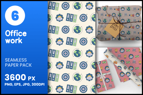 Office Work Seamless Patterns: A Versatile Design Resource for Creativity and Functionality