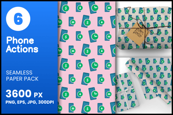 Phone Actions Seamless Patterns: A Creative Powerhouse for Designers and Entrepreneurs