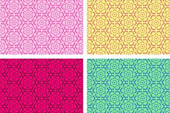 Set of Patterns with Flowers