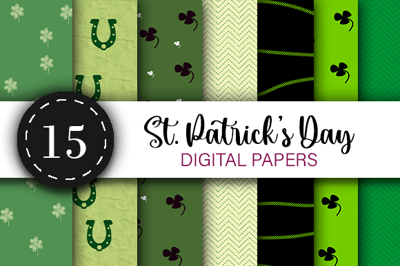 St Patricks Day Patterns Digital Paper: A Versatile Design Resource